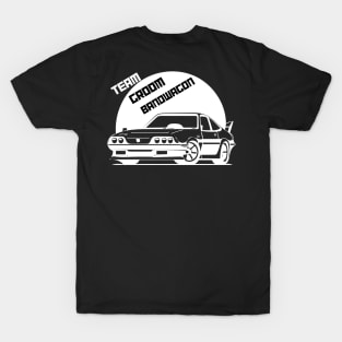 Team Groom Bandwagon - Black T-Shirt